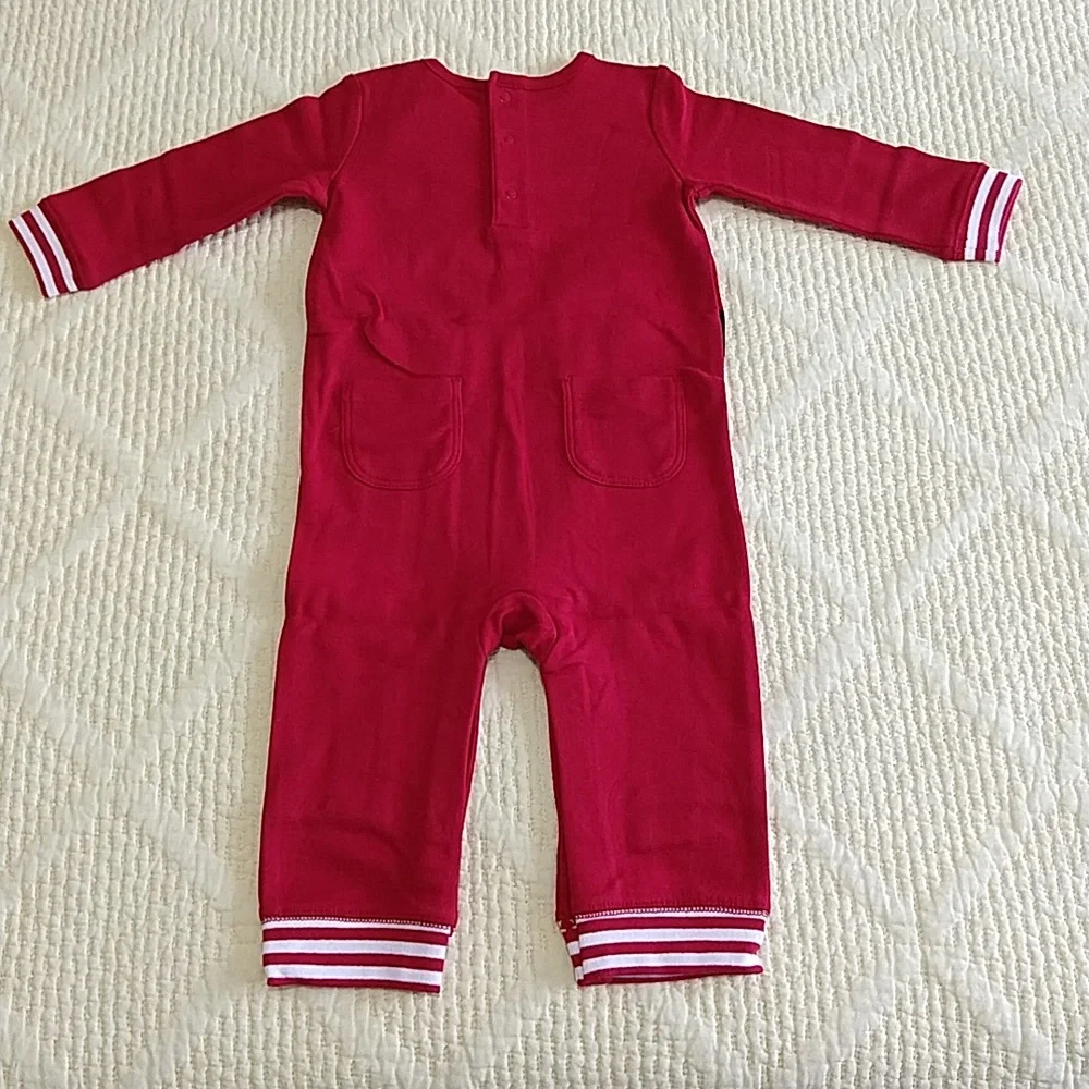 Gymboree Adorable Christmas Santa Onesie